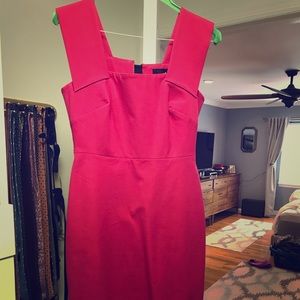 Pink fitted dress Roman Mouret for Banana Republic
